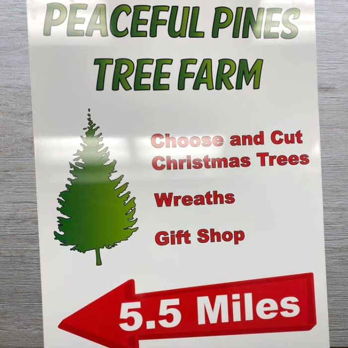 Peaceful Pines Sign